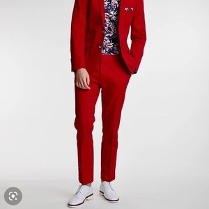 Paisley & Gray - Downing Pants -Slim - Red- NWT